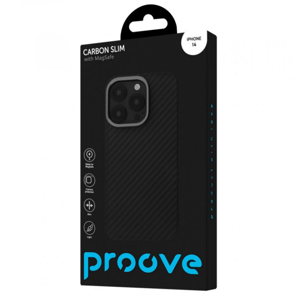  Чохол Proove Carbon Slim with Magnetic Ring для iPhone 14 Onyx (PCCSIP140060)