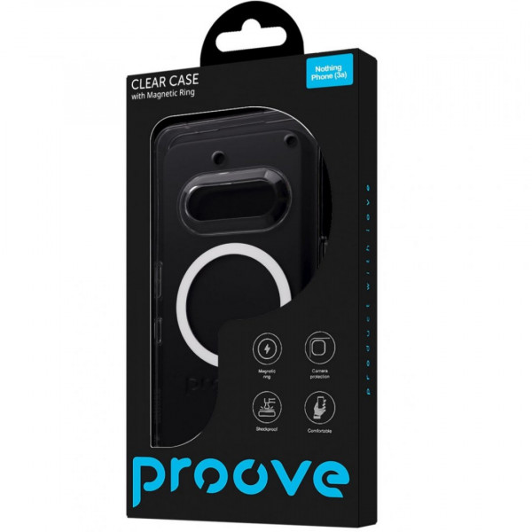  Чохол Proove Clear Case with Magnetic Ring для Nothing Phone (3a) Transparent (PCCLNP003A01)