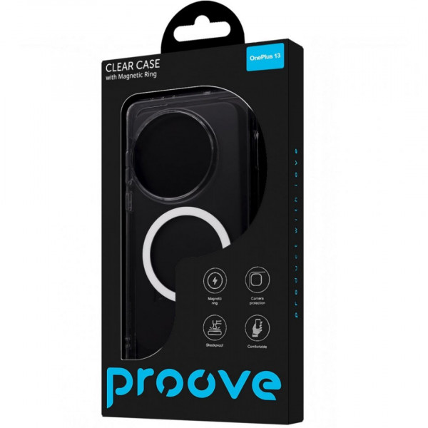  Чохол Proove Clear Case with Magnetic Ring для OnePlus 13 Transparent (PCCLOP001301)