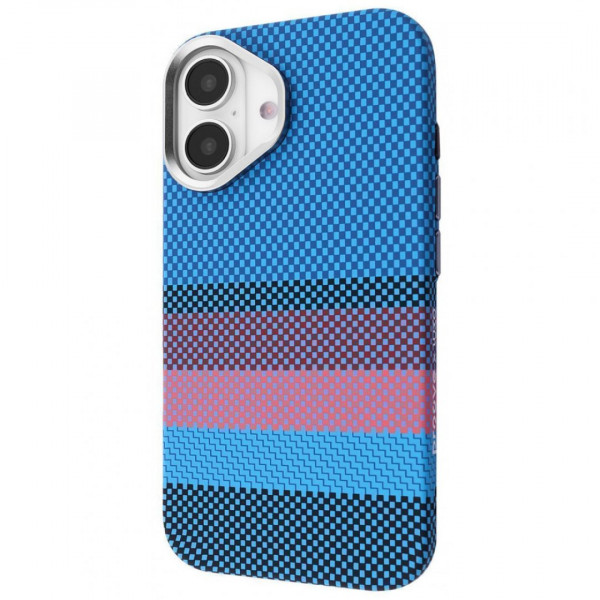  Чехол Proove Gleam Case with Magnetic Ring для iPhone 16 Blue Borders (PCGCIP160063)