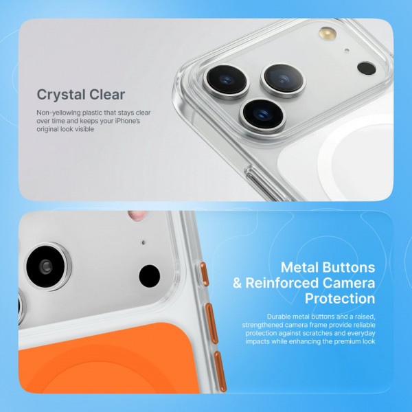  Чехол Proove Tint Case with Magnetic Ring iPhone 17 Pro Cosmic Orange (PCTCIP17P055)