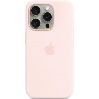 Чохол Silicone Case MagSafe &amp; SplashScreen iPhone 15 Light Pink