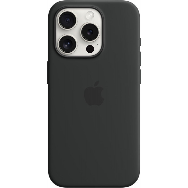  Чохол Silicone Case MagSafe amp; SplashScreen iPhone 15 Pro Black