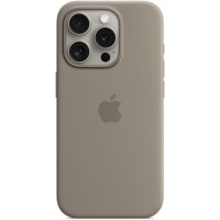 Чохол Silicone Case MagSafe &amp; SplashScreen iPhone 15 Pro Max Clay