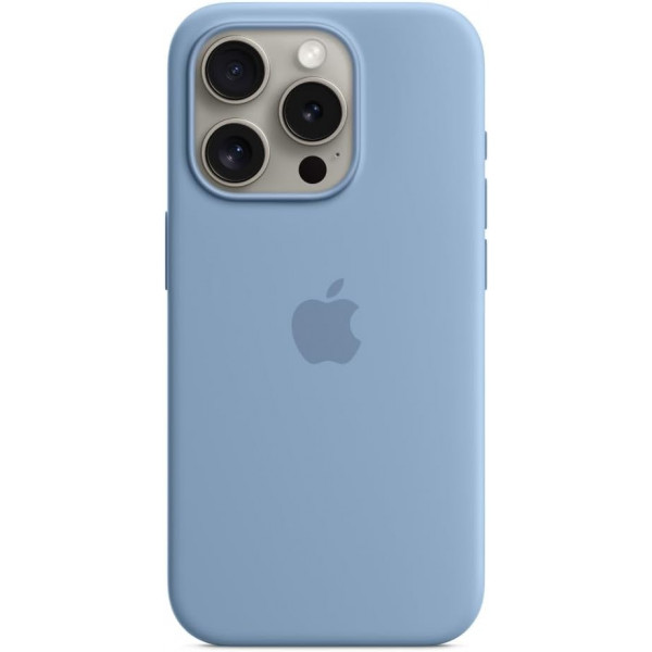  Чохол Silicone Case MagSafe amp; SplashScreen iPhone 15 Pro Max Winter Blue