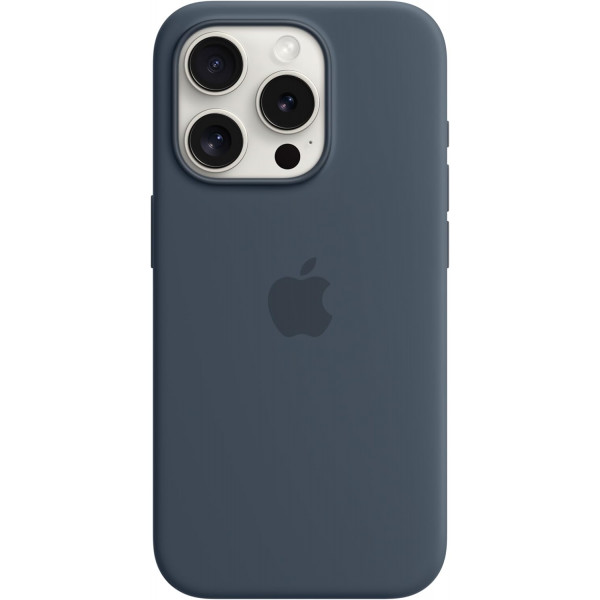  Чохол Silicone Case MagSafe amp; SplashScreen iPhone 15 Pro Storm Blue
