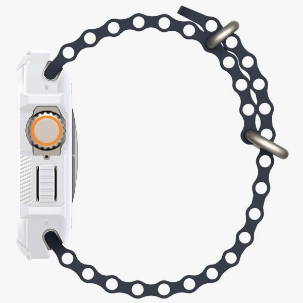  Чохол Spigen Rugged Armor для Apple Watch Ultra 2/1 49mm White (ACS07384)