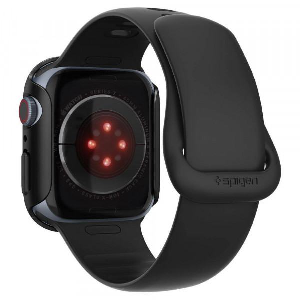  Чехол Spigen Thin Fit для Apple Watch 7/8/9 45mm Black (ACS04174)