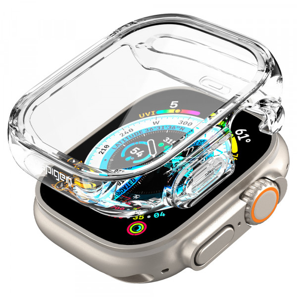  Чехол Spigen Ultra Hybrid для Apple Watch Ultra 49mm Crystal Cleare (ACS05459)