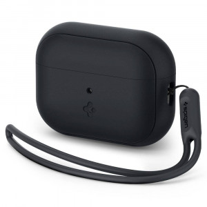  Чехол Spigen для AirPods Pro 2/1 Silicon Fit Strap Black (ACS05479)
