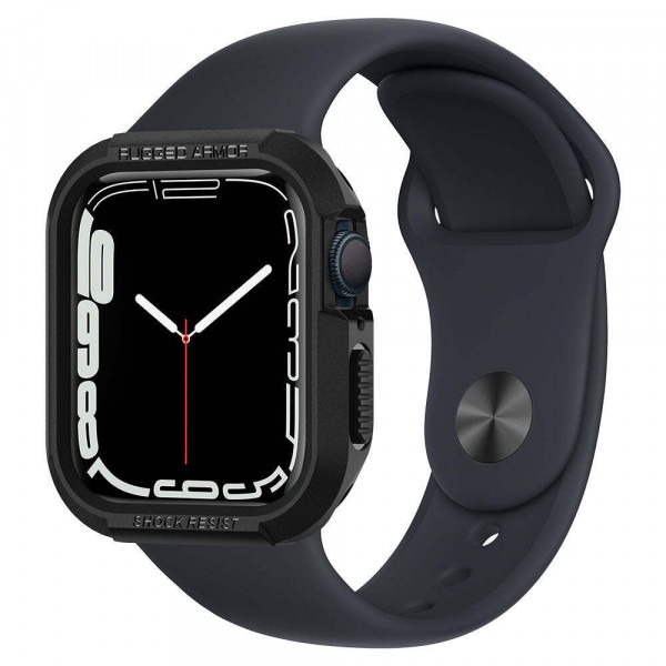  Чехол Spigen для Apple Watch 40/41mm Rugged Armor Black (061CS24480)