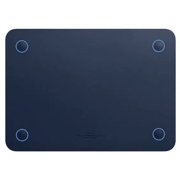  Чехол WIWU Skin Pro 2 Leather Sleeve for MacBook Pro 16 Navy Blue