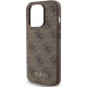  Чехол Guess 4G Metal Gold Logo для iPhone 15 Pro Brown (GUHCP15LG4GFBR)