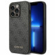  Чехол Guess 4G Metal Gold Logo для iPhone 14 Pro Max Gray (GUHCP14XG4GFGR)