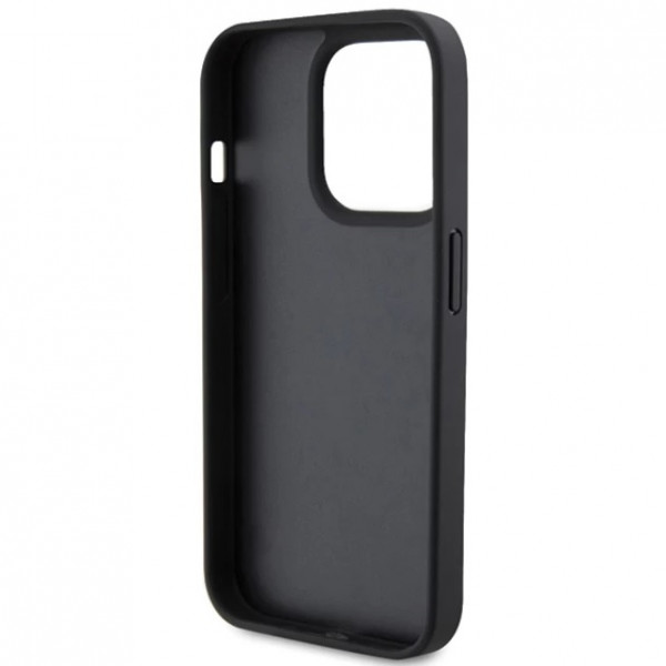  Чохол Guess зі шкіри 4G Diamond Triangle для iPhone 15 Pro Black (GUHCP15LP4TDPK)