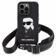 Чохол Karl Lagerfeld Crossbody Silicone Ikonik для iPhone 15 Pro Max Black (KLHCP15XSCBSKNK)