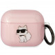  Чохол Karl Lagerfeld Ikonik Choupette для AirPods Pro 2 Pink (KLAP2HNCHTCP)