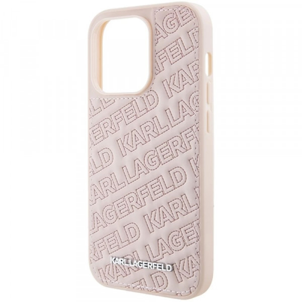  Чохол Karl Lagerfeld Quilted K Pattern для iPhone 15 Pro Max Pink (KLHCP15XPQKPMP)