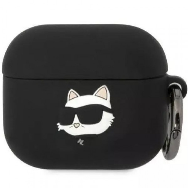  Чохол Karl Lagerfeld Silicone Choupette Head 3D для AirPods Pro 2 Black (KLAP2RUNCHK)