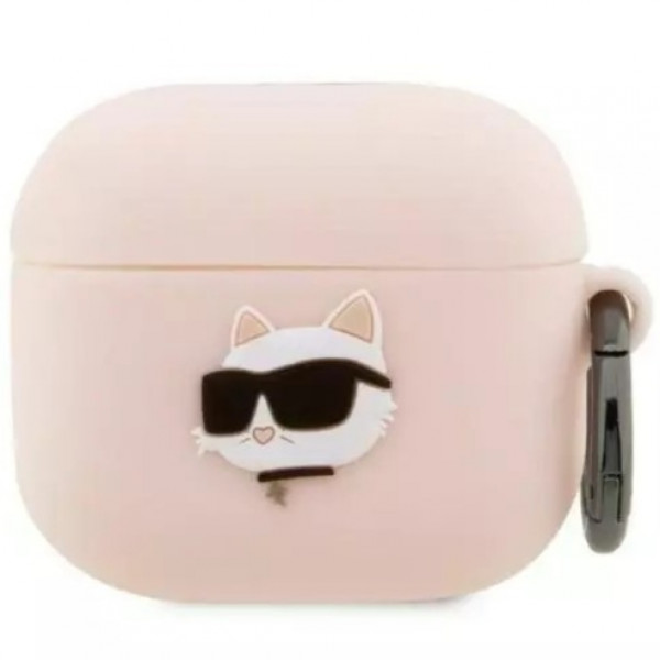  Чохол Karl Lagerfeld Silicone Choupette Head 3D для AirPods Pro 2 Pink (KLAP2RUNCHP)