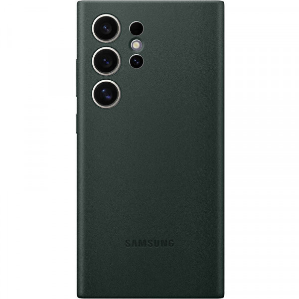  Чохол Leather Case Samsung S24 Ultra Pine Green (AAA)