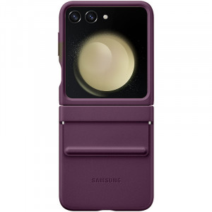  Чохол Leather Case для Samsung Flip 5 Purple (AAA)