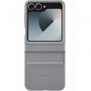  Чохол Leather Case для Samsung Flip 6 Gray (AAA)