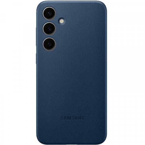  Чохол Leather Case для Samsung S24+ Navy Blue (AAA)