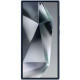  Чохол Leather Case для Samsung S24 Ultra Navy Blue (AAA)