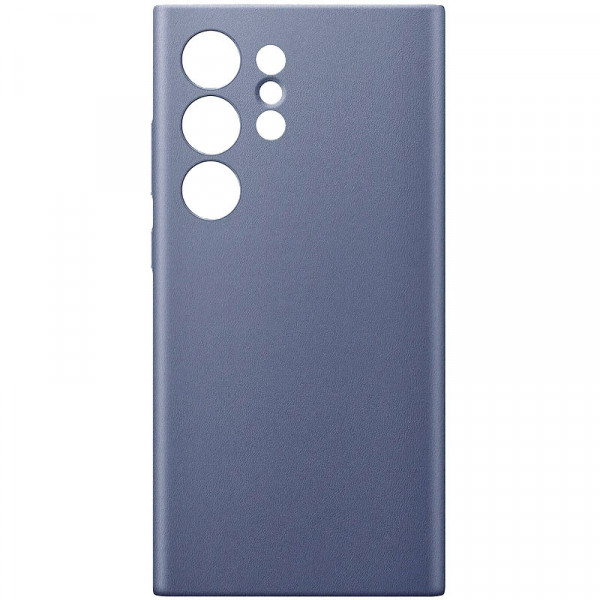  Чехол Leather Case для Samsung S24 Ultra Purple (AAA)