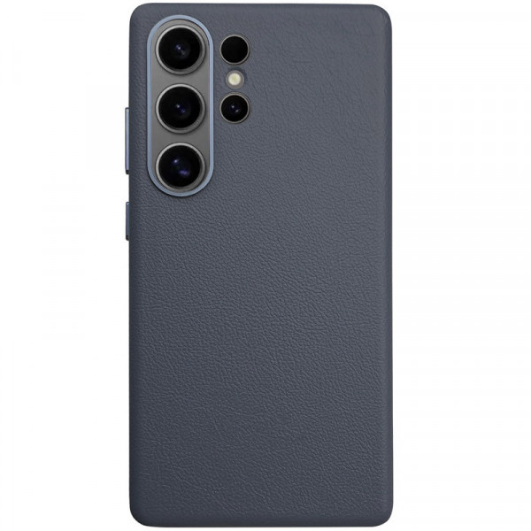  Чохол Leather Case для Samsung S25 Ultra Midnight Blue (AAA)