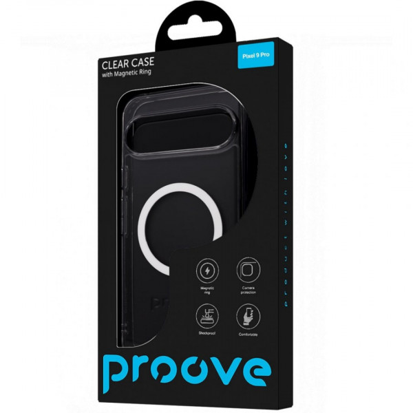  Чохол Proove Clear Case with Magnetic Ring для Google Pixel 9/Pixel 9 Pro Transparent (PCCLPXPR0901)