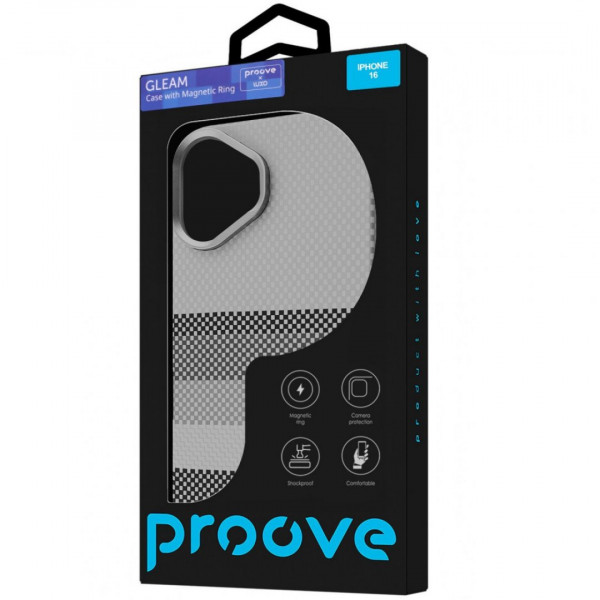  Чохол Proove Gleam Case with Magnetic Ring для iPhone 16 Golden Storm (PCGCIP160A2)