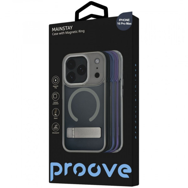  Чохол Proove Mainstay Case with Magnetic Ring для iPhone 16 Pro Max Deep Purple (PCMCIP16PM04)