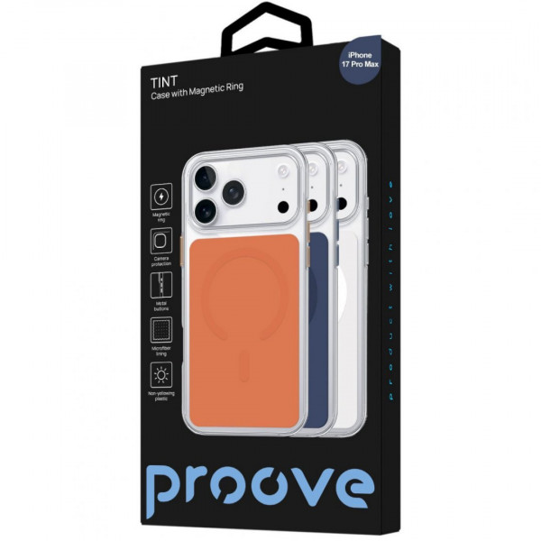  Чохол Proove Tint Case with Magnetic Ring для iPhone 17 Pro Max/18 Pro Max Cosmic Orange (PCTCIP17PM55)