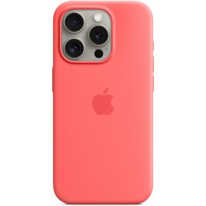 Чохол Silicone Case MagSafe &amp; SplashScreen iPhone 15 Pro Max Guava