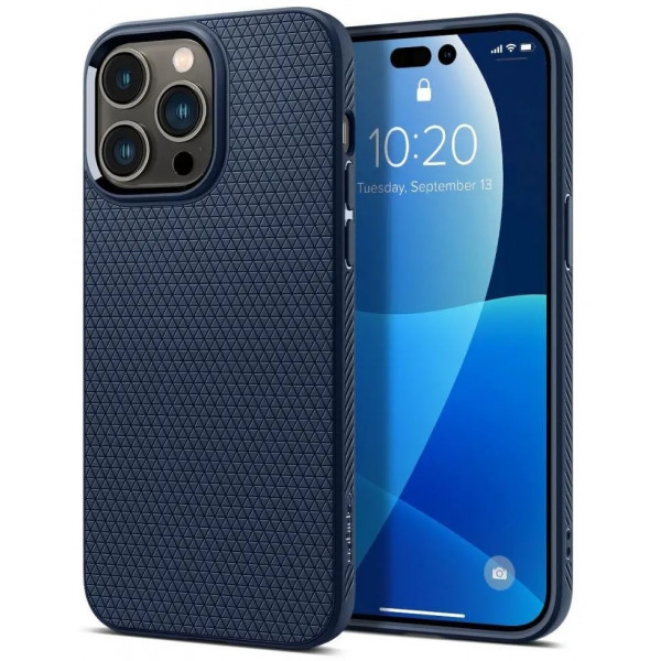  Чохол Spigen Liquid Air для iPhone 15 Pro Max Navy Blue (ACS06563)
