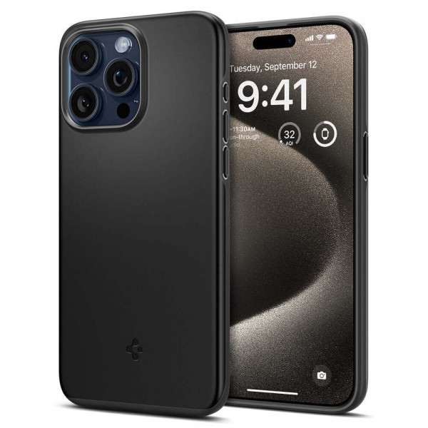  Чохол Spigen Thin Fit для Apple iPhone 15 Pro Black (ACS06686)