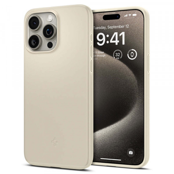  Чохол Spigen Thin Fit для Apple iPhone 15 Pro Max Mute Beige (ACS06551)