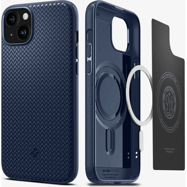  Чохол Spigen для Apple iPhone 15 Plus Mag Armor MagFit, Navy Blue