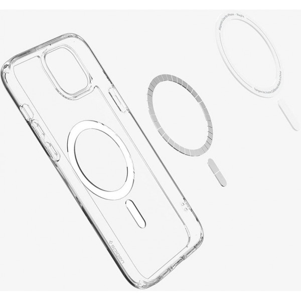  Чохол Spigen для Apple iPhone 15 Plus Ultra Hybrid MagFit, White