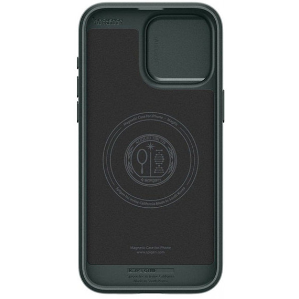  Чохол Spigen для Apple iPhone 15 Pro Max Optik Armor MagFit Abyss, Green