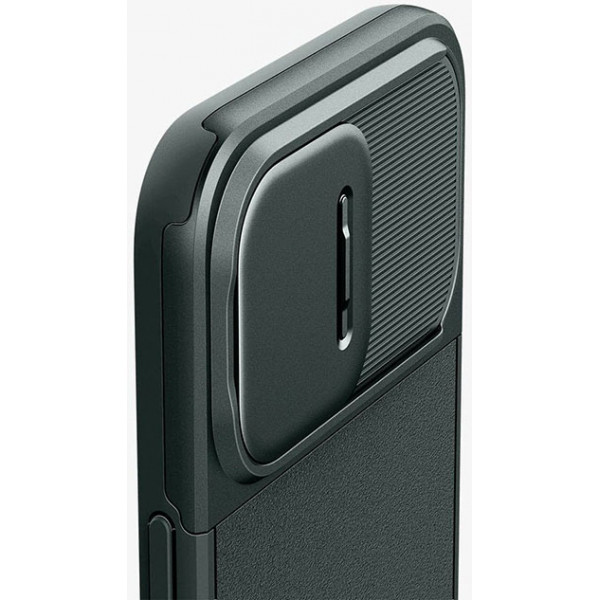  Чохол Spigen для Apple iPhone 15 Pro Max Optik Armor MagFit Abyss, Green