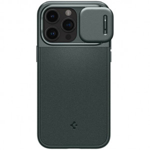  Чохол Spigen для Apple iPhone 15 Pro Max Optik Armor MagFit Abyss, Green