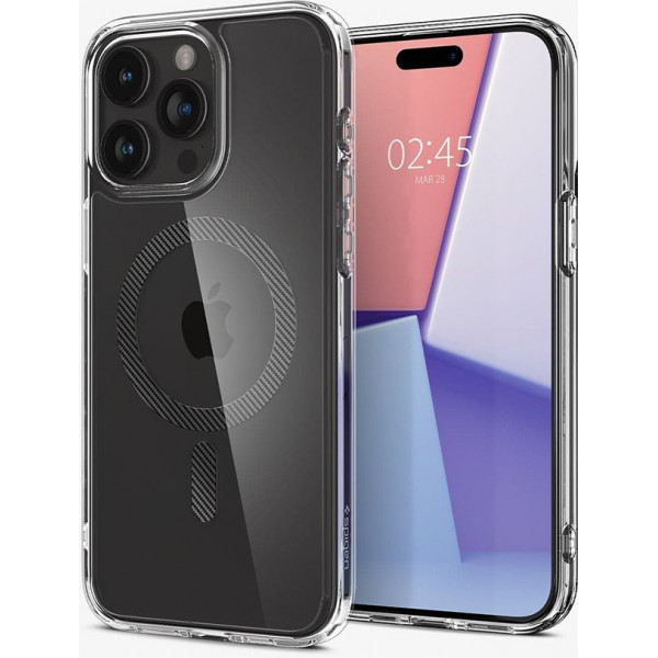  Чохол Spigen для Apple iPhone 15 Pro Max Ultra Hybrid MagFit, Carbon Fiber