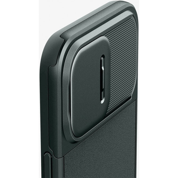  Чохол Spigen для Apple iPhone 15 Pro Optik Armor MagFit, Abyss Green
