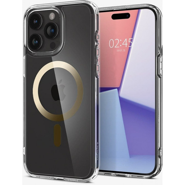  Чохол Spigen для Apple iPhone 15 Pro Ultra Hybrid MagFit, Gold