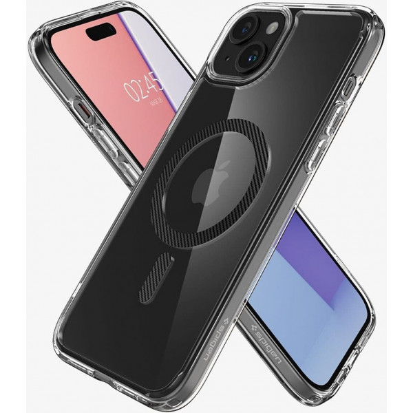  Чохол Spigen для Apple iPhone 15 Ultra Hybrid MagFit, Carbon Fiber