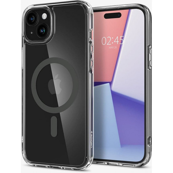  Чохол Spigen для Apple iPhone 15 Ultra Hybrid MagFit, Graphite