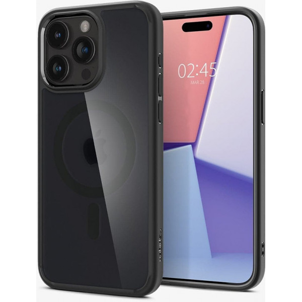  Чохол Spigen для iPhone 15 Pro Max Ultra Hybrid MagFit, Frost Black